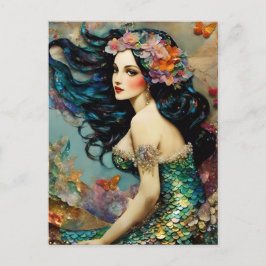 Die wunderschöne Meerjungfrau Postkarte
