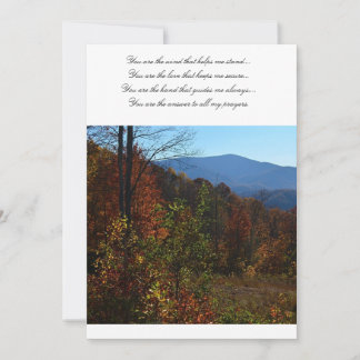 Die wunderschönen blauen Ridge-Berge im Herbst