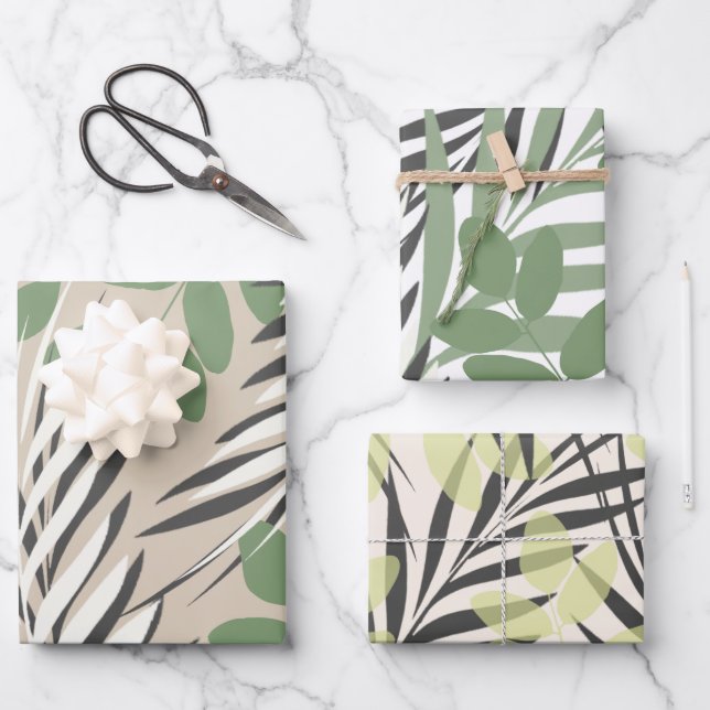 Die wunderschönen Farben des Herbstmusters Geschenkpapier Set (Vorderseite)