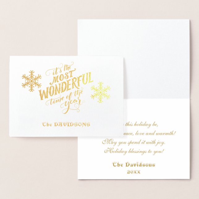 DIE WUNDERSCHÖNSTE ZEIT DES JAHRES ERHALTEN FOLIENKARTE (Anzeige)