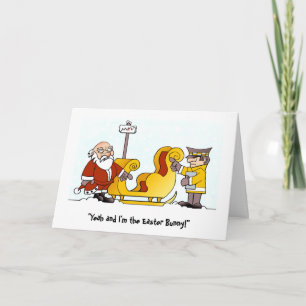Die würdige Weihnachtskarte. Feiertagskarte