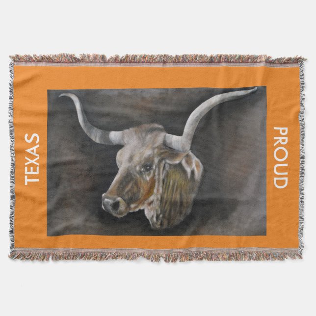 Die Wurfs-Decke 2 Texas Longhorn Decke (Vorderseite)