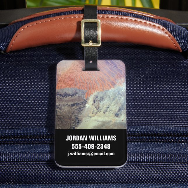 Die Wüste der Sahara in Algerien, Nordafrika. Gepäckanhänger (Vorderseite Insitu 2)