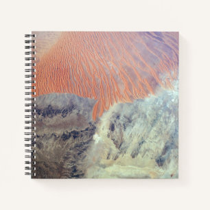 Die Wüste der Sahara in Algerien, Nordafrika. Notizbuch