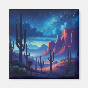 Die Wüste im Südwesten der Nacht Magnet