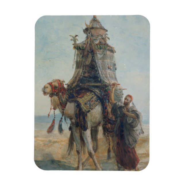 Die Wüstenreise, 1839 (w/c auf Papier) Magnet (Vertikal)