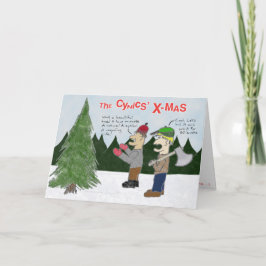 Die X-mas der Zyniker Feiertagskarte