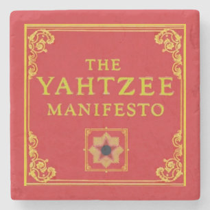 Die Yahtzee-Manifesto-Untersetzer Steinuntersetzer