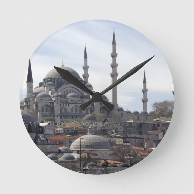 Die Yeni Moschee Runde Wanduhr (Vorderseite)