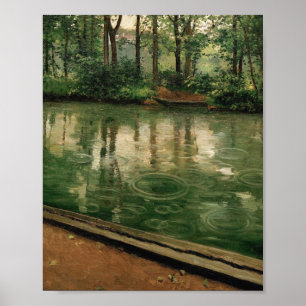 Die Yerres Rain Gustave Caillebotte Poster