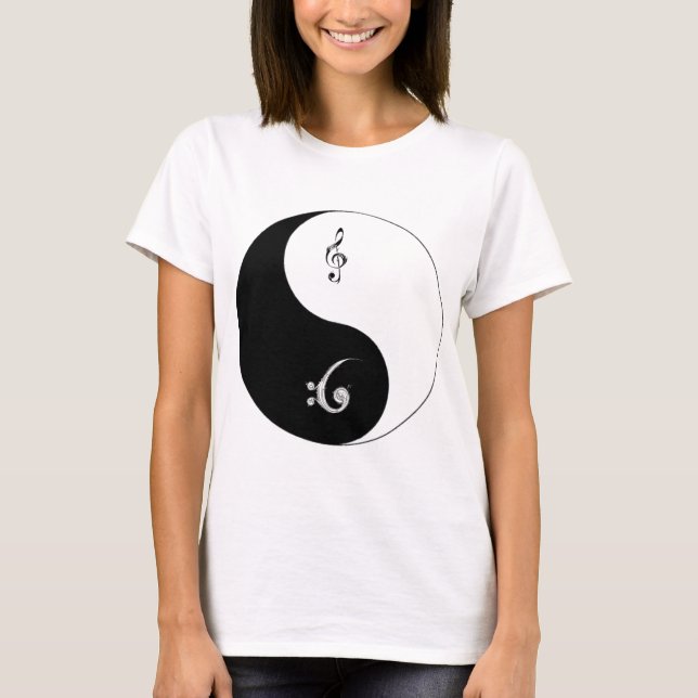 Die Yin-Yang Clefs T-Shirt (Vorderseite)