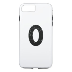 Die Zahl Null (0) in schwarz Case-Mate iPhone Hülle