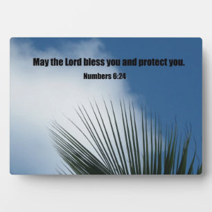 Die Zahlen 6:24 Der Herr segne dich.... Fotoplatte