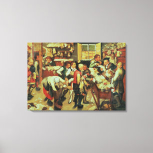 Die Zahlung der Tithes (Öl auf Leinwand) Leinwanddruck