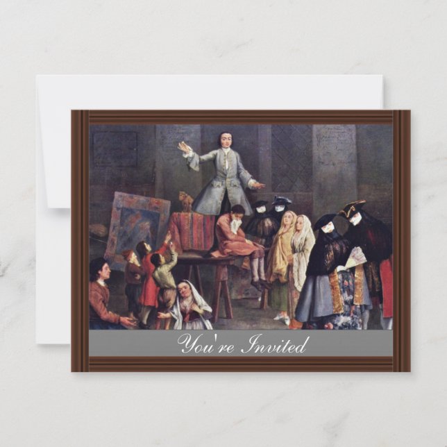 Die Zahn-Abziehvorrichtung durch Longhi Pietro Einladung (Vorderseite)