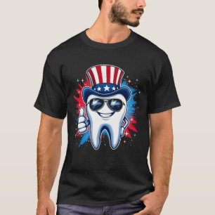 Die Zähne wieder groß 4. Juli Amerika USA T-Shirt