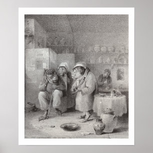 Die Zahnschmerzen - Affen - Zahnarzt-Büro-Dekor! Poster