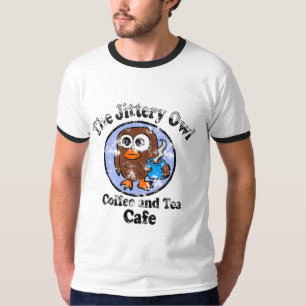 Die zappelige Eule Kaffee- und Teebar T-Shirt