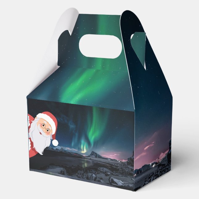 Die Zauberhafte Nordlichtbox des Weihnachtsmanns Geschenkschachtel (Vorderseite)