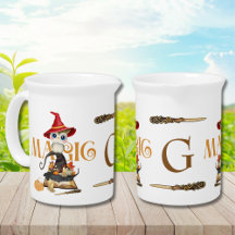 Die Zauberhexenschale fällt als Monogramm