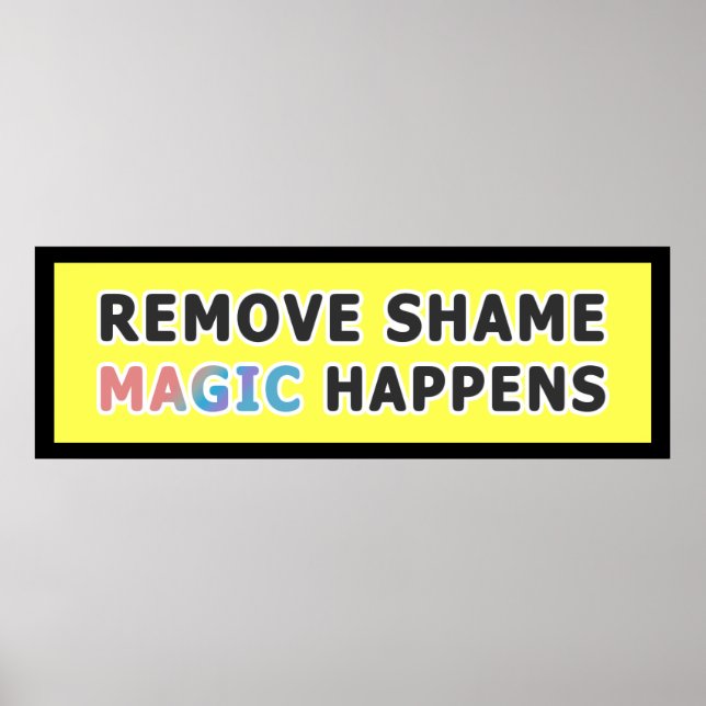 Die Zauberinspirierungsphrase einprägen Poster (Vorne)