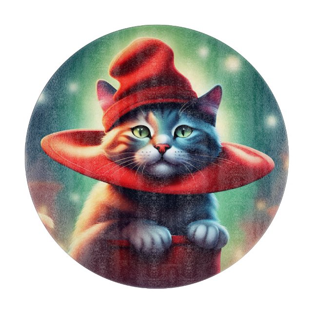 die Zauberkatze Schneidebrett (Vorderseite)