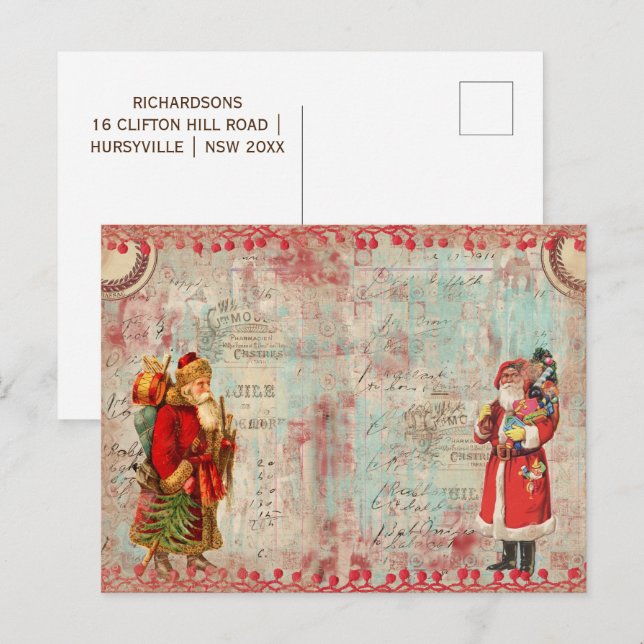 Die Zauberreise-Postkarte Feiertagspostkarte (Vorne/Hinten)