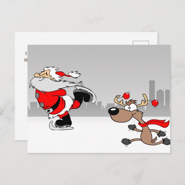 Die Zauberreise-Postkarte Feiertagspostkarte (Vorne/Hinten)