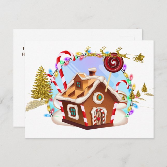 Die Zauberreise-Postkarte Feiertagspostkarte (Vorne/Hinten)