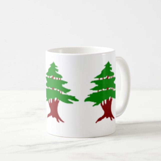 Die Zedern der libanesischen Kaffee-Tasse Kaffeetasse (VorderseiteRechts)