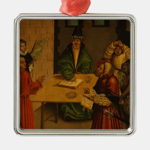 Die zehn Gebote, 1516 Silbernes Ornament