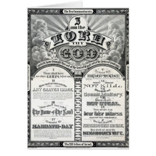 Die Zehn Gebote 1876 Vintage Poster Restauriert