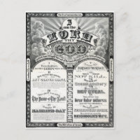 Die Zehn Gebote 1876 Vintage Poster Restauriert
