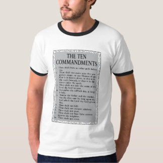Die Zehn Gebote Bible Mens Ringer T-Shirt