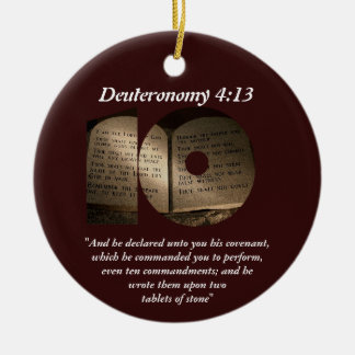 Die zehn Gebote Keramik Ornament