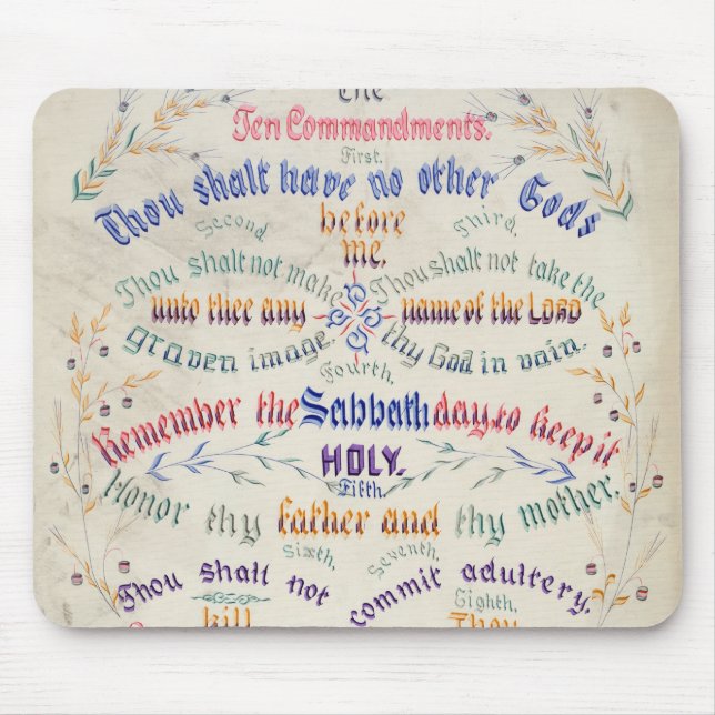 Die Zehn Gebote-Mauspad Mousepad (Vorne)