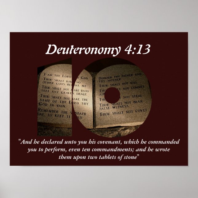 Die zehn Gebote Poster (Vorne)