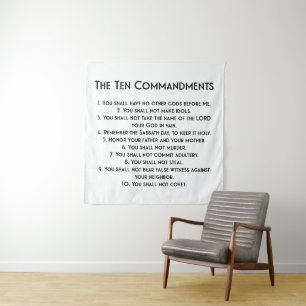 Die Zehn Gebote Poster Wandteppich