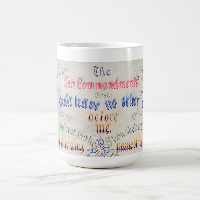 Die zehn Gebote Tasse (Mittel)