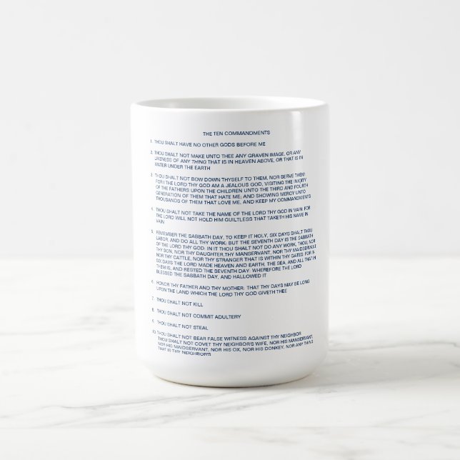 Die Zehn Gebote / Tasse (Mittel)