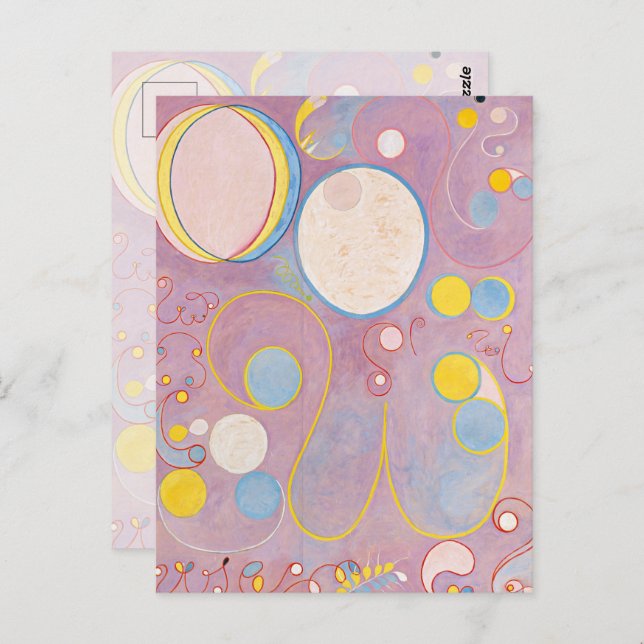 Die zehn größten, Gruppe IV, Nr. 8 von Hilma af Kl Postkarte (Vorne/Hinten)