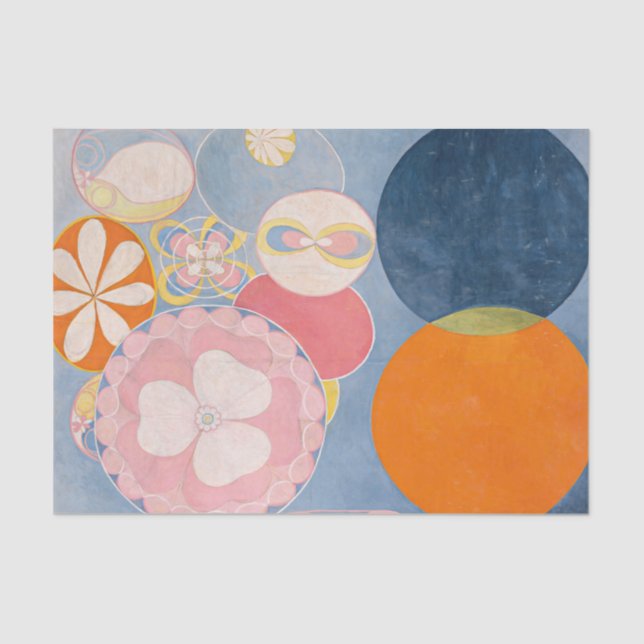 Die zehn größten Kinder der Welt von Hilma Klint Seidenpapier (Vorderseite)
