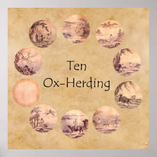 Die zehn Oxherding-Bilder Poster