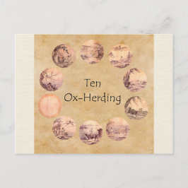 Die zehn Oxherding Bilder Postkarte