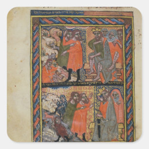 Die zehn Pest von Ägypten TtoB Quadratischer Aufkleber