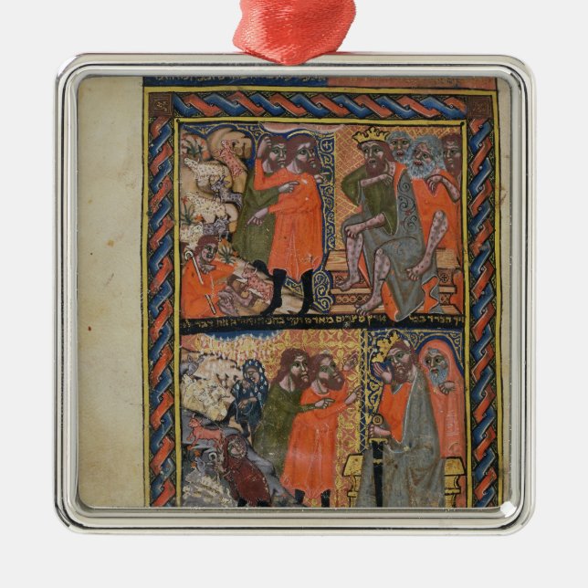 Die zehn Pest von Ägypten TtoB Silbernes Ornament (Vorne)