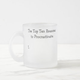 Die zehn wichtigsten Gründe für das Aufschieben vo Mattglastasse