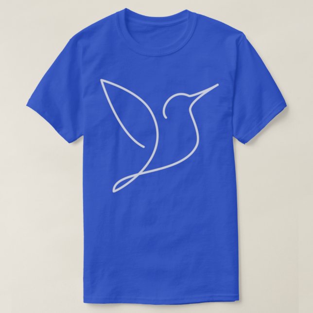 Die zeichnend Kolibri T-Shirt (Design vorne)