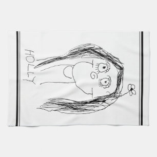 Die Zeichnung Ihres Kindes - Muttertagsgeschenk Küchentuch