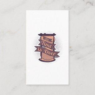 die Zeit abgelaufen ist Visitenkarte